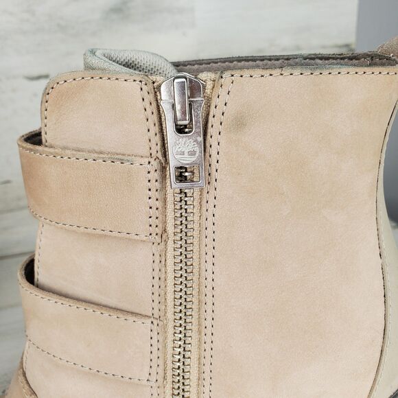 Timberland Women's Lana Point Boot Buckled Light Taupe Nubuck A5MPR Size 9.5 - Picture 11 of 16